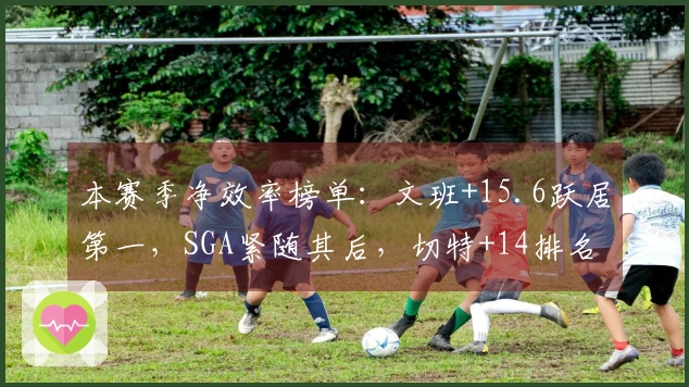 本赛季净效率榜单：文班+15.6跃居第一，SGA紧随其后，切特+14排名第三，怀特列第四